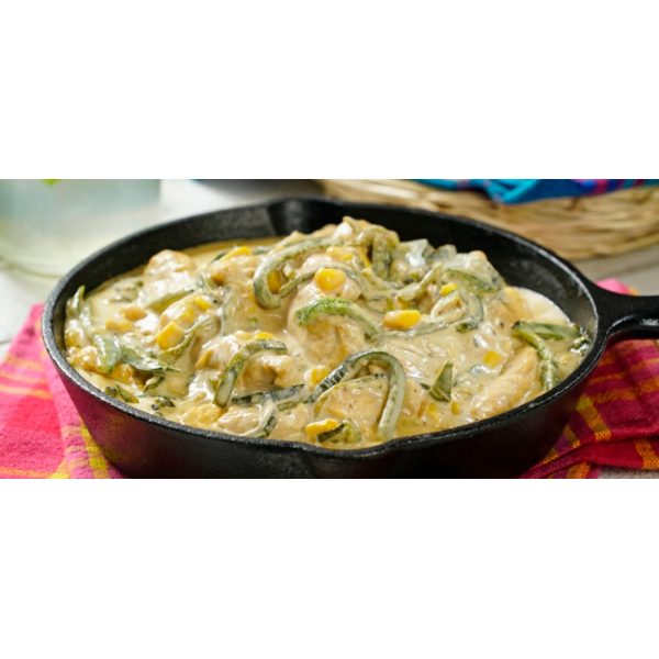 Creamy poblano chicken